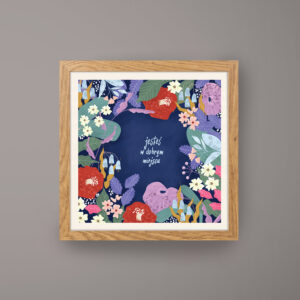 CIENKA DREWNIANA RAMKA KWADRATOWA