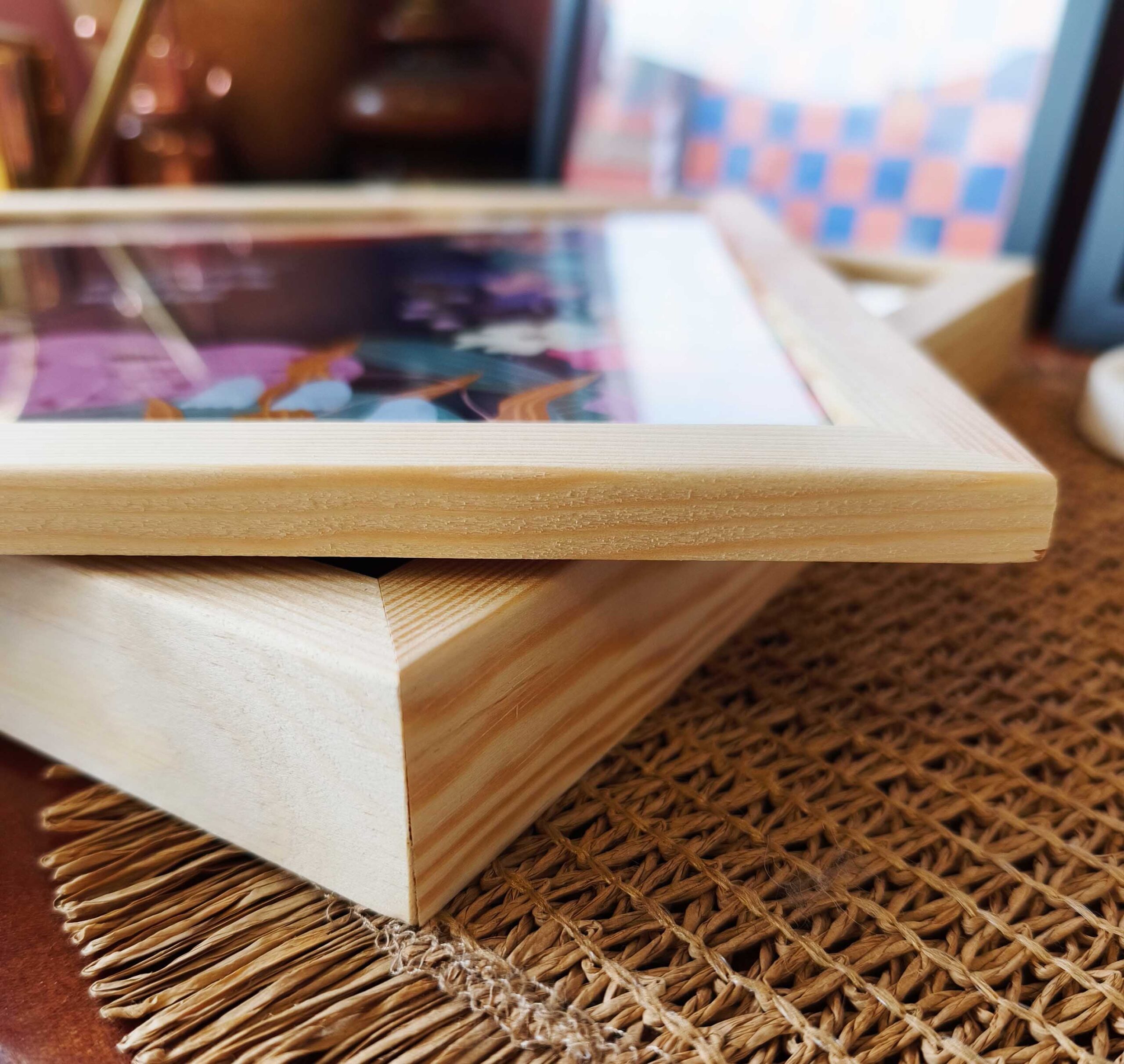 DREWNIANA RAMKA KWADRATOWA - obrazek 5