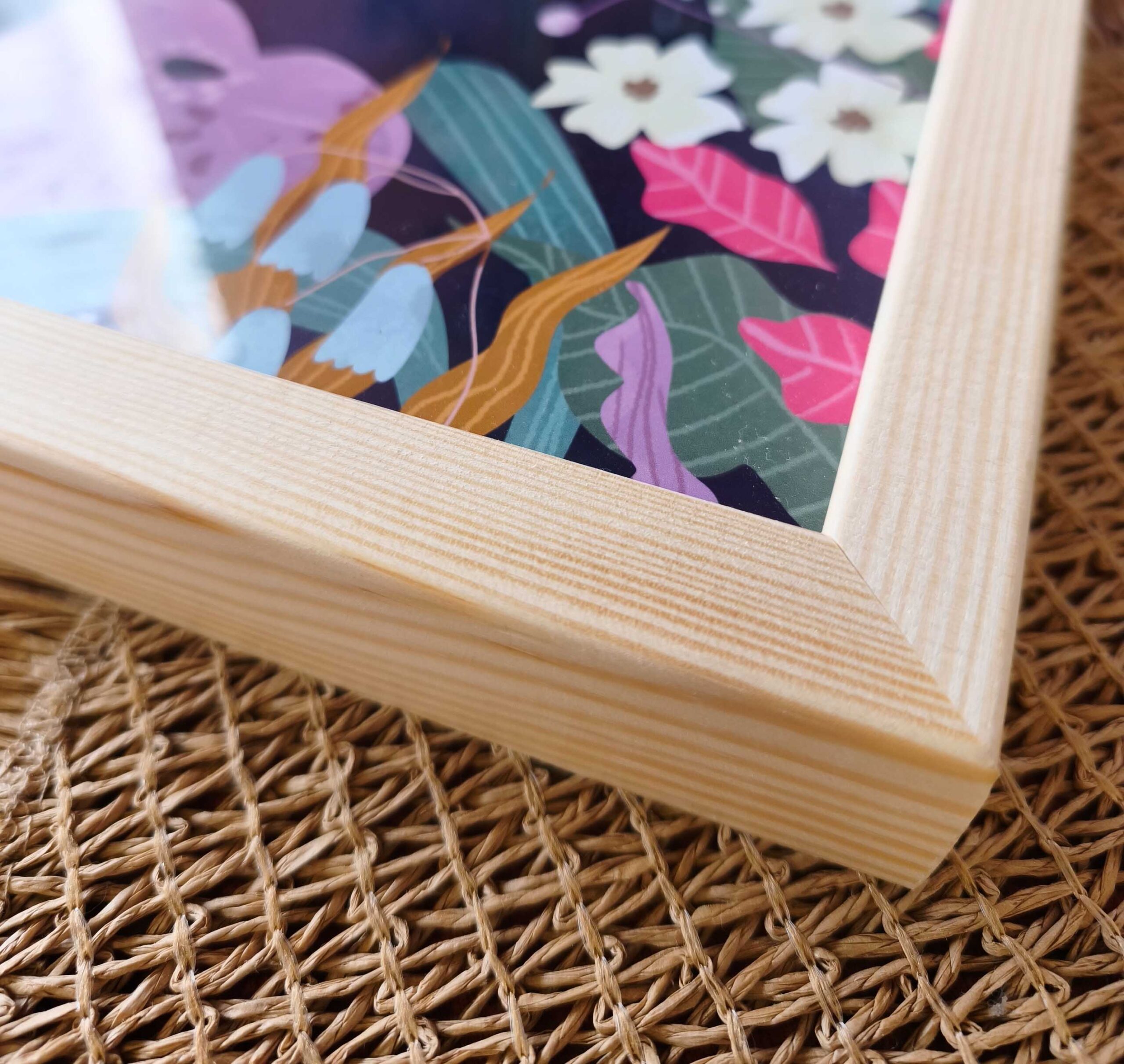 DREWNIANA RAMKA KWADRATOWA - obrazek 4