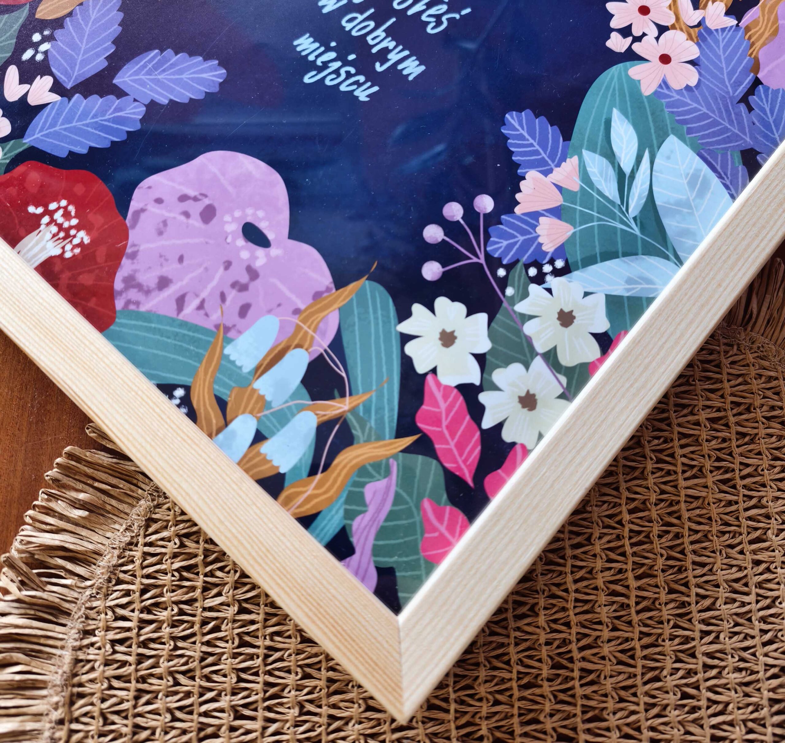 DREWNIANA RAMKA KWADRATOWA - obrazek 2